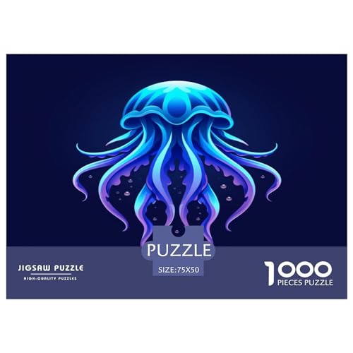 Quallen Puzzle 1000 Teile Erwachsener Kniffel Spaß Für Die Ganze Familie - Abwechslungsreiche 1000 Puzzleteilige Motive Puzzlespiel Erwachsene, Puzzel 1000pcs (75x50cm) von XTDHRTEOD