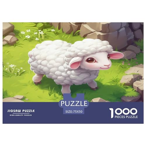 Schafe Puzzle 1000 Teile Erwachsener Kniffel Spaß Für Die Ganze Familie - Abwechslungsreiche 1000 Puzzleteilige Motive Puzzlespiel Erwachsene, Puzzel 1000pcs (75x50cm) von XTDHRTEOD