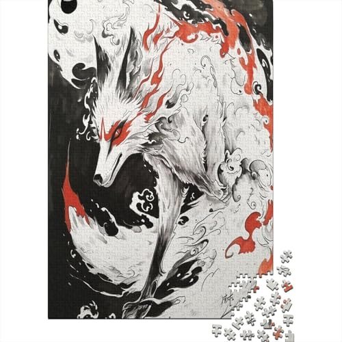 Wolf Puzzlespiel 1000 Teile Puzzle Für Erwachsene Und Kinder Ab 14 Jahren, Puzzle Erwachsenen Puzzlespi Puzzel 1000pcs (75x50cm) von XTDHRTEOD