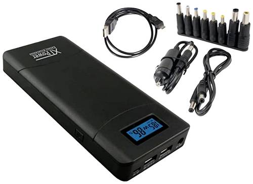 XTPower XT-20000 QC3 Powerbank 20400 mAh Li-Ion USB, DC-Buchse 3.5mm Schwarz von XTPower