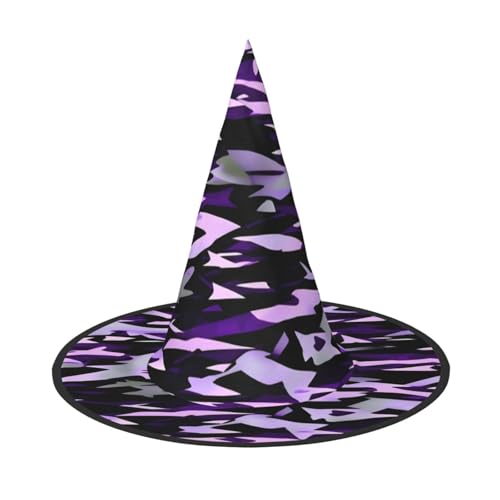 XTYGETY Amerikanische Camouflage-Halloween-Hexenhüte, einzigartig, tragbar, Party-Kopfschmuck, Hexendekoration, festliche Kopfbedeckung von XTYGETY