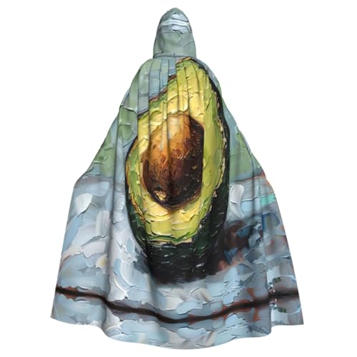 XTYGETY Avocado Kapuzenumhang Unisex Halloween Weihnachten Umhang Vampir Zauberer Robe Cosplay Kostüm von XTYGETY