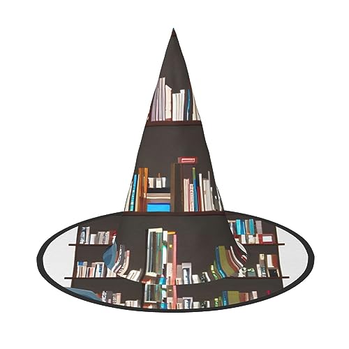 XTYGETY Bibliothek Bücherregal Halloween Hexenhüte Einzigartig Tragbar Party Kopfschmuck Hexe Dekor Festliche Kopfbedeckung von XTYGETY