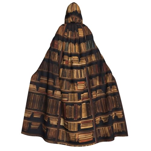 XTYGETY Books Halloween-Weihnachtsumhang mit Kapuze, Unisex, Vampir-Zauberer-Robe, mittelalterlicher Umhang, Rangerumhang von XTYGETY