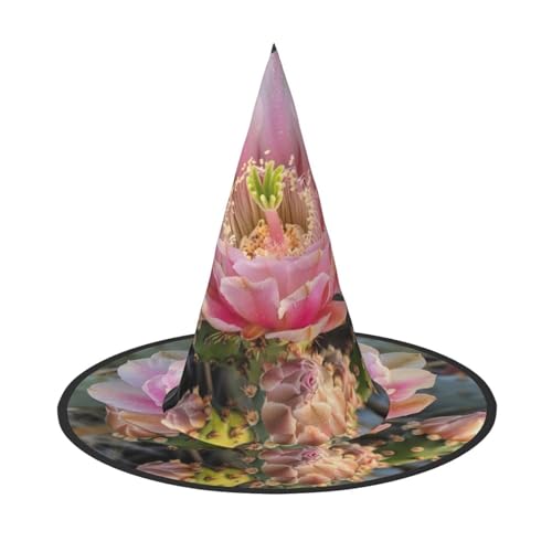 XTYGETY Fleshiness Floral Bloom Halloween Hexenhüte Einzigartig Tragbar Party Kopfschmuck Hexe Dekor Festliche Kopfbedeckung von XTYGETY