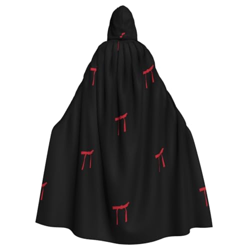 XTYGETY Karate Herren Kapuzenumhang Unisex Halloween Weihnachten Umhang Vampir Zauberer Robe Cosplay Kostüm von XTYGETY