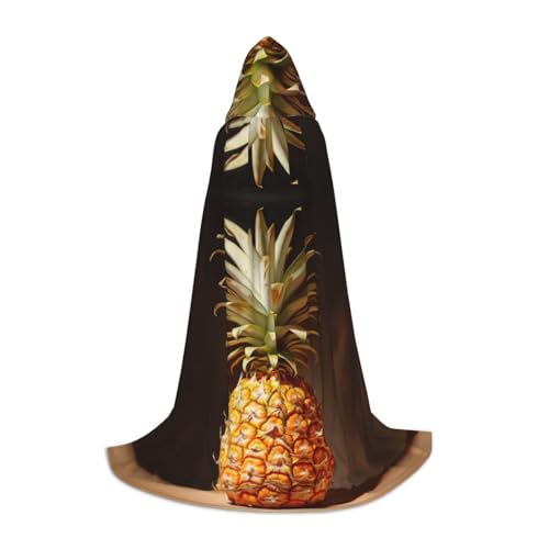 XTYGETY Umhang mit Kapuze und Ananas-Malerei, perfekt für Halloween, Cosplay-Kostüme von XTYGETY