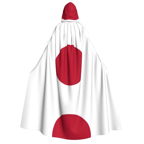 XTYGETY Umhang mit japanischer Flagge, Halloween, Weihnachten, Unisex, Vampir, Zauberer, Robe, Mittelalter-Umhang, Rangerumhang von XTYGETY