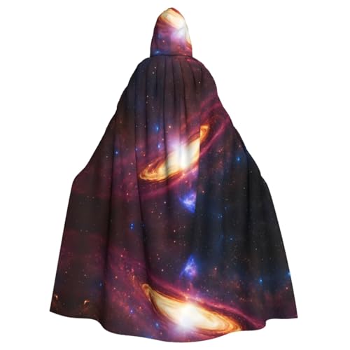 XTYGETY Weltraum Kapuzenumhang Unisex Halloween Weihnachten Umhang Vampir Zauberer Robe Cosplay Kostüm von XTYGETY