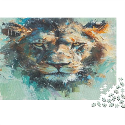 Löwe Puzzle 1000 Teile Puzzle Für Erwachsene Und Kinder Ab 14 Jahren Puzzel 1000pcs (75x50cm) von XTYQKZVPM