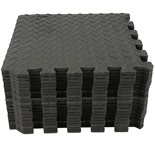 20er-Set 30 × 30 × 0,9 cm Kinder Puzzlematte Eva Schaumstoff Bodenmatten Wasserdicht Spielmatten Krabbelmatte Schutzmatte, Schwarz A 20er-Set 30 × 30 × 0,9 cm Kinder Puzzlematte Eva Schaumstoff Bodenmatten Wasserdicht Spielmatten Krabbelmatte Schutzmatte, Schwarz A von XUANYU