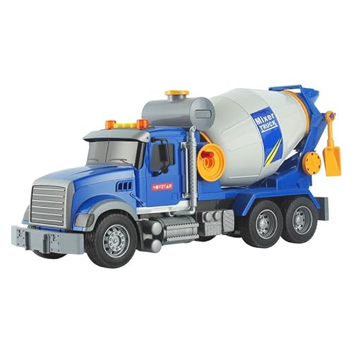 XUEXUE Multifunktionaler großer Betonmischer-Spielzeug-LKW für Jungen im Alter von 3-9 Jahren - Kinder-Truck-Spielzeug mit Licht und Sound - Perfektes Weihnachts- und Geburtstagsgeschenk von XUEXUE