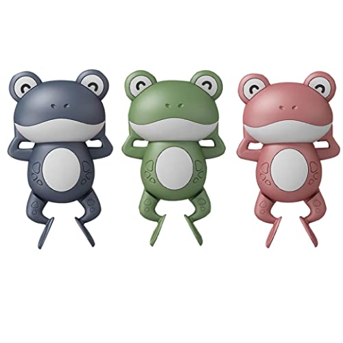 Frosch Wasser Spielzeug Schwimmen Frosch Baby Bad Spielzeug Plastik Aufwickel der Uhrwerk Frosch Dusche schwimmende Spielzeug 3pcs von XUEYEGONGJI