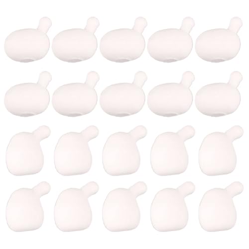 Stressabbauspielzeug 20 PCs Stressspielzeug Anti -Angst -Inneren -Ball -Ersatz für Squeeze Toy 2 Größen DIY Weiß weiche flexible Fuuny Dekompression Spielzeug für Kinder Erwachsene Wen, Frauen von XUEYEGONGJI