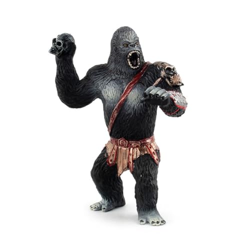 XUEYEGONGJI 1pc realistische King Kong Spielzeug Simulation Schimpanse Modell Solid Black Orang Utan Figur Home Dekoration King Kong Spielzeug für Kinder von XUEYEGONGJI