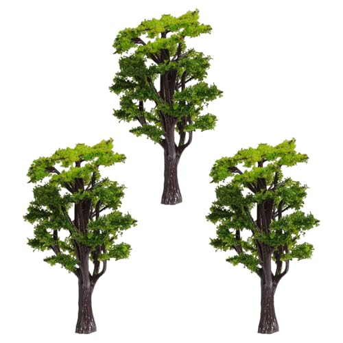 XUEYEGONGJI 3pcs Modellbäume, 3pcs 4 Zoll Plastik -Minibäume, lebensechte Miniaturbäume, falscher Baum für DIY -Handwerk, Modellbäume von XUEYEGONGJI