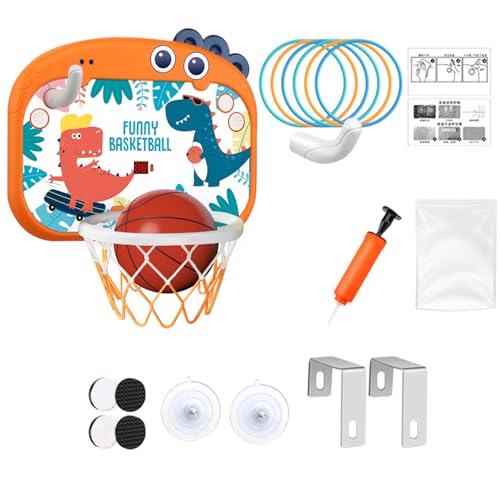 XUEYEGONGJI Basketball Hoop für Kinder 3+ einstellbare Höhe Kleinkind Basketball Hoop mit Anzeigetafel lagenfrei platzsparendem Basketballspiel Indoor Kleinkind Basketball Hoop von XUEYEGONGJI