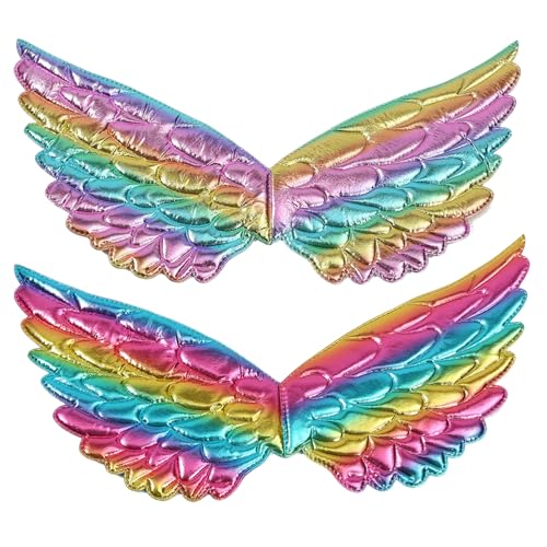 XUEYEGONGJI Engelsflügel, 2 Stück Amorflügel mit Gummiband, 15,8 x 8 Zoll Flügelkostüm für Party, Amorkostüm von XUEYEGONGJI