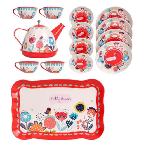 XUEYEGONGJI Kids Tea Party -Set tun, um Küchenparty Dessert Cookies Teekanne für Mädchen Jungen Style2 zu Spielen von XUEYEGONGJI