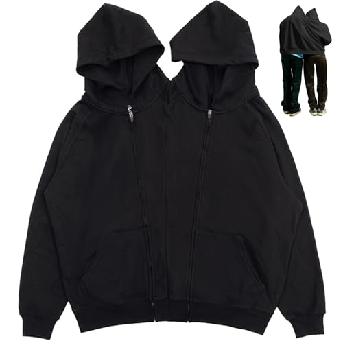 XUEYEGONGJI Paar Hoodies Reißverschlüsse passende Paar Hoodies mit langhülsen passenden Hoodies Pullover mit Taschengeschenken für Innen- und Außenbeschäftigung, Paar Sweatshirts von XUEYEGONGJI