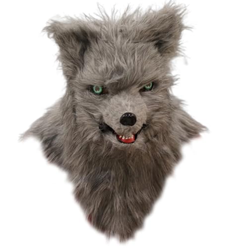 XUEYEGONGJI Pelzige Maske Fuchs Maske Spooky Realistic Fuchs Fuch von XUEYEGONGJI