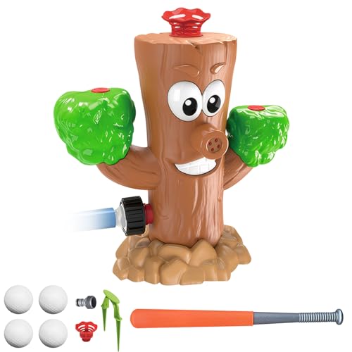 XUEYEGONGJI Sprinkler für Kinder Baseball Sprinkler 1 Set Cartoon Stumpf Wassersprinkler für Kinder mit Ball und Fledermaus Sommerkühlung Kleinkind Outdoor -Spielzeug für Garten Rasenhof von XUEYEGONGJI