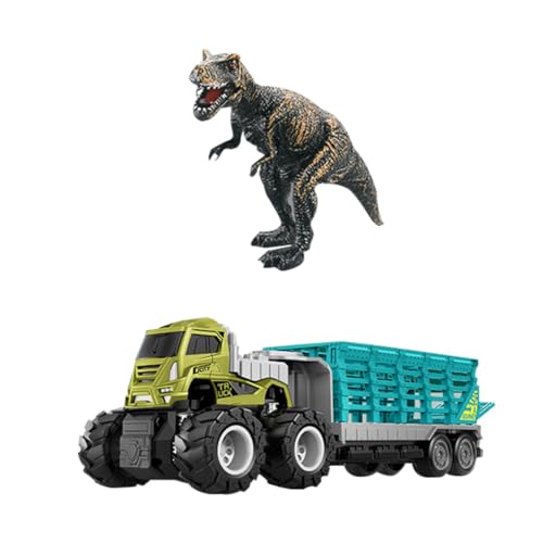 XUEYEGONGJI Traktorauto Spielzeug Traktorauto Spielzeug Tiere Dinosaurier transportieren LKW -Trägerspielzeug für Kids Style11 von XUEYEGONGJI