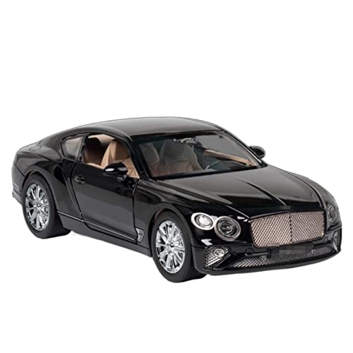 XUJIAM Pull-Back-Modell Für Continental GT-Druckguss-Legierungsautomodell 1:24 Anteil (Size : Black with Box) von XUJIAM