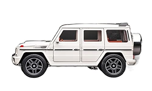 XUJIAM Pull-Back-Modell Für G63 SUV AMG Legierung Auto Modell Die Auto 1:24 Anteil (Size : White) von XUJIAM