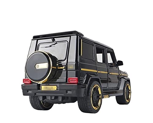 XUJIAM Pull-Back-Modell Für G65 SUV Off-Road-Legierung Modellauto Druckgussfahrzeuge Metall 1:24 Anteil (Size : Black 1) von XUJIAM