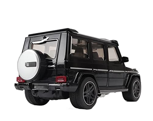 XUJIAM Pull-Back-Modell Für G65 SUV Off-Road-Legierung Modellauto Druckgussfahrzeuge Metall 1:24 Anteil (Size : Black 2) von XUJIAM