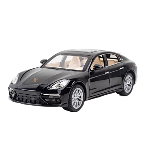 XUJIAM Pull-Back-Modell Für Panamera-Legierungsautomodell-Druckgussfahrzeuge 1:24 Anteil (Size : Black with Box) von XUJIAM