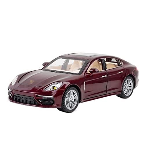 XUJIAM Pull-Back-Modell Für Panamera-Legierungsautomodell-Druckgussfahrzeuge 1:24 Anteil (Size : Red No Box) von XUJIAM