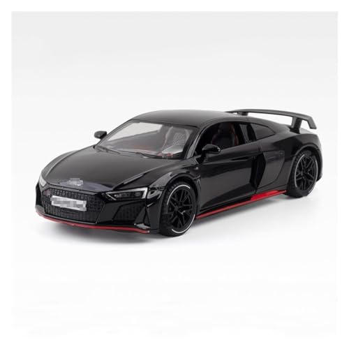 XUJIAM Pull-Back-Modell Für R8 V10 Plus Legierung Auto Druckguss Fahrzeuge Auto Modell 1:24 Anteil (Size : Black No Box) von XUJIAM