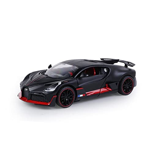 XUJIAM Pull-Back-Modell Für Veyron Divo Legierung Auto Modell Druckguss Fahrzeuge Auto 1:24 Anteil (Size : Noir) von XUJIAM