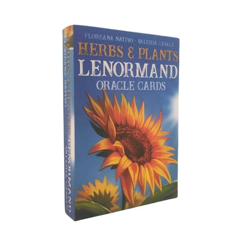 Herbs Lenormand Orakelkarten Wahrsagekarten 36-Karten-Deck Tarot Englische Version Familienparty-Brettspiel ﻿ Herbs Lenormad Oracle Cards von XUJIEE