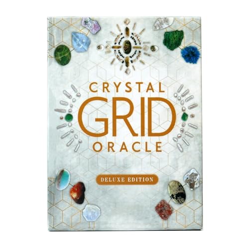 XUJIEE Crystal Grid Oracle Deluxe Edition Kartendeck von Nicola McIntosh Tarot 72 Karten Crystal Kingdom Energy Crystal Grid Oracle Deluxe Edition von XUJIEE