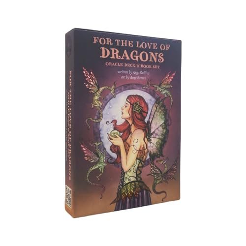 XUJIEE for The Love of Dragons Oracle Card Leisure Party Brettspiel Fortune Telling Prophecy Entertainment Tarot Deck mit PDF-Anleitung ﻿ Alfons Maria Mucha Oracle von XUJIEE