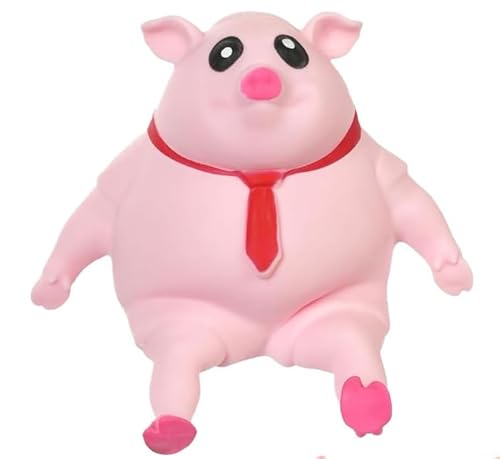 XULEGGNK Stress Schwein Quetsch Spielzeug, Anti Stress Schwein Geschenke, Stress Schwein Groß, Schwein zum Schlagen, Antistress Schwein, Schwein Quetschspielzeug, Wutschwein Rosa, Squeeze Toy von XULEGGNK