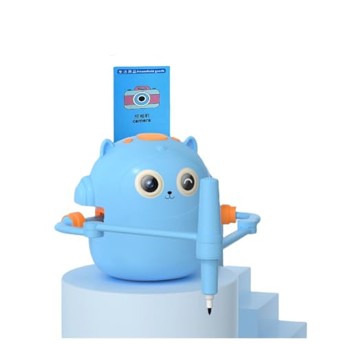 XUMIUZIY Smart Drawing Roboter, Interactive Educational Drawing Roboter mit 100 Word -Karten und 12 -pcs -Aquarell -Stift, Montessori -Bildungsspielzeug für Kinder Im Alter von 5 Jahren von XUMIUZIY