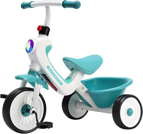 Baby-Dreirad, faltbares Kleinkind-Dreirad mit robusten Rädern und bequemem Sitz, Baby First Walker Trike für 1-5 Jahre alte Mädchen, Jungen von XUNCHAO