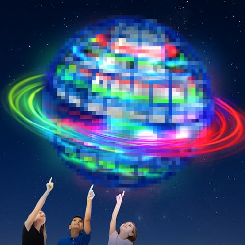 XUNIVERS Fliegender Ball,Flying Spinner,Magic Flying Orb Ball,Flying Orb Ball mit RGB Licht,Spielzeug Jungen Magic Ball,für 6-12 Jahre Jungen Mädchen Indoor Outdoor Cooles Flugzeug Spielzeug von XUNIVERS