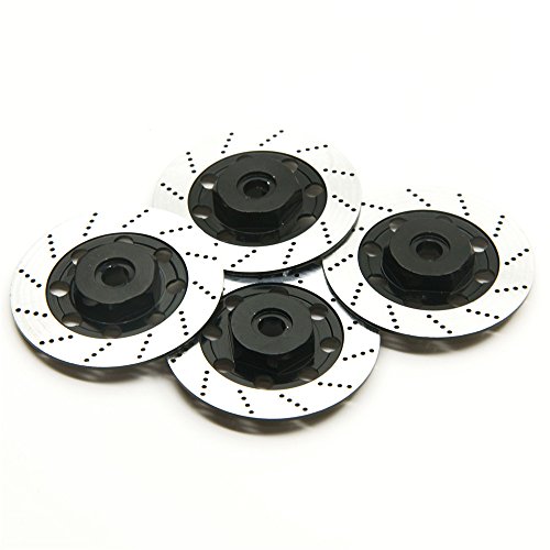 ZuoLan 1 Set / 4pcs Aluminum Bremsscheibe Brake Disc Set for Racing Car Sakura D4 AWD/RWD (Schwarz) von ZuoLan