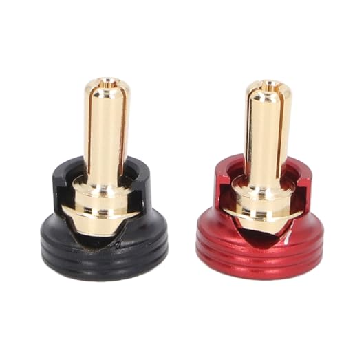 XUXHOU 2pcs RC -Batterie -Heizküste -Stecker Griffe Set, RC Heatrock Banana Plugs -Anschluss für 1/10 Off Road Truck RC Crawler Autos (4mm) von XUXHOU