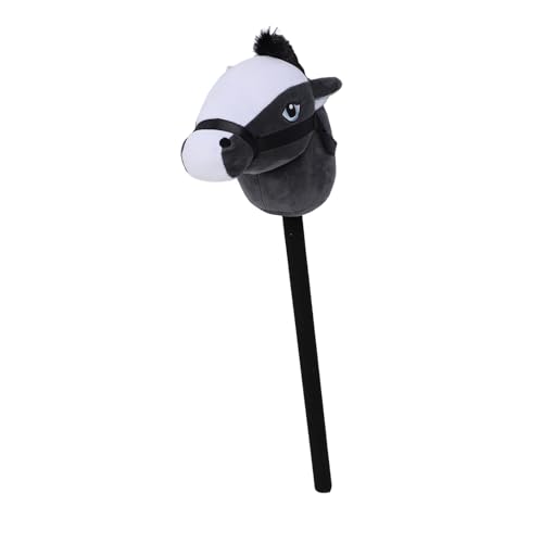 XUXHOU Hobby Horse Stick Toy, 70 cm Outdoor Stick Horse Toy Cartoon-Pferdekopf-Design, Handgefertigter Plüsch-Reitstock mit 2 Soundeffekten für Zuhause, Kindergarten, Partys, von XUXHOU