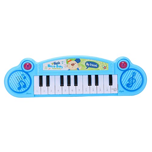 XUXHOU Keyboard-Klavier, 12 Tasten, Elektronische Orgel, Musikinstrument, Spielzeug für über DREI Jahre (Blue) von XUXHOU