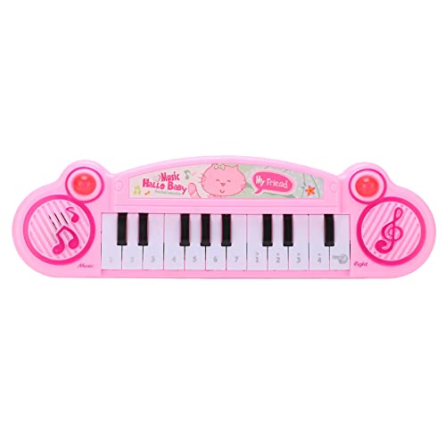 XUXHOU Keyboard-Klavier, 12 Tasten, Elektronische Orgel, Musikinstrument, Spielzeug für über DREI Jahre (PINK) von XUXHOU