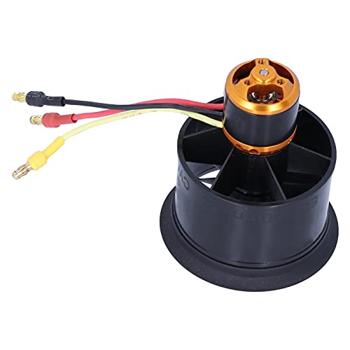 XUXHOU Qx Bürstenloser Motor, QF2611 50 Mm Bürstenloser Motor 34s mit 12 Klingen Lüfter für RC -Flugzeughubschrauber (Gegen den Uhrzeigersinn 4000KV) von XUXHOU