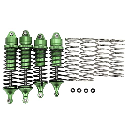 XUXHOU RC Front Heck -StoßDämpfer, Aluminium -Federung Dämpfer -Upgrade -Teile für Losi Lasernut U4 Hartnäckigkeit 1/10 Offstraßenautos (Green) von XUXHOU