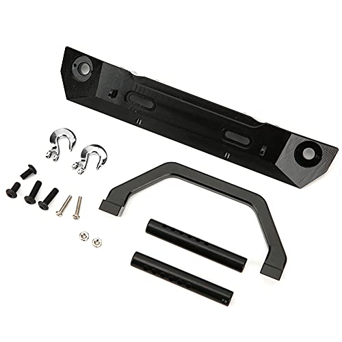 XUXHOU RC Frontstoßstange, Vordere Antikollisionsstange aus Aluminiumlegierung für RGT 1/10 Truck Off Road Rock Cruiser EX86100 (Schwarz R86025BL) von XUXHOU